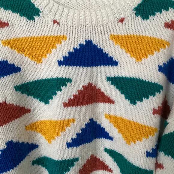 Colorful Geometric Pattern Sweater - Picture 3 of 3